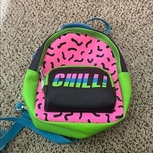 Target Pink and Green mini back pack